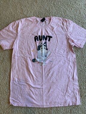 Aunt Pink Kids' T-Shirt with Cartoon Pup